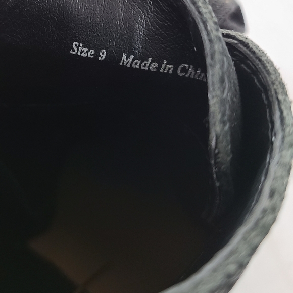 Dolce Vita Seiko lace up black suede boots block heel size 9 - Picture 9 of 10